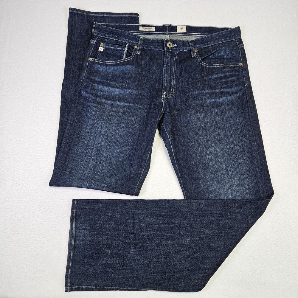 Adriano Goldschmied The Protege Jean Mens 36x34 Straight Leg Dark Blue Denim NEW